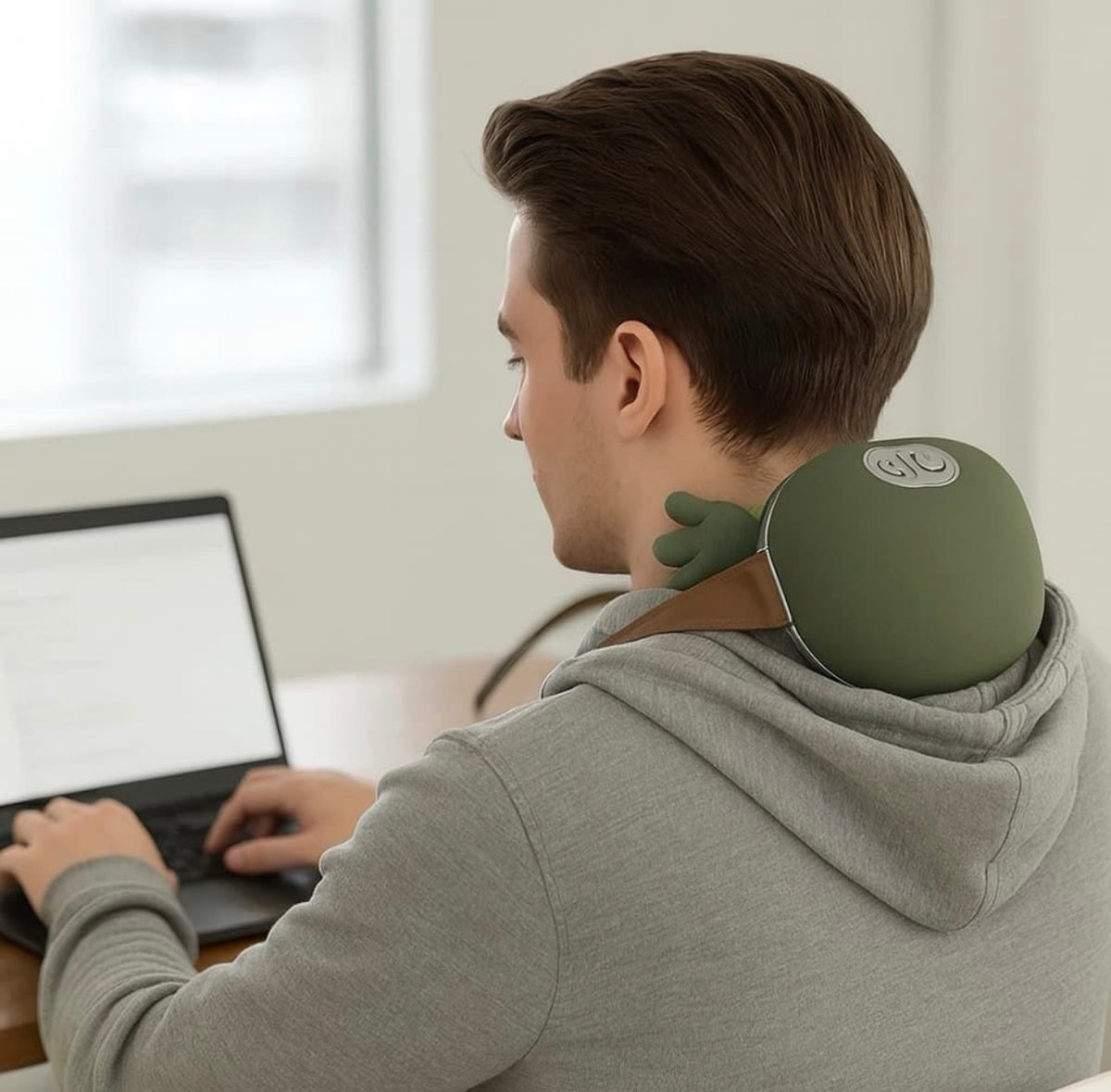 Neck And Back Massager With Heat For Pain Relief, Wireless Portable Shoulder & Back Kneading Massage Pillow