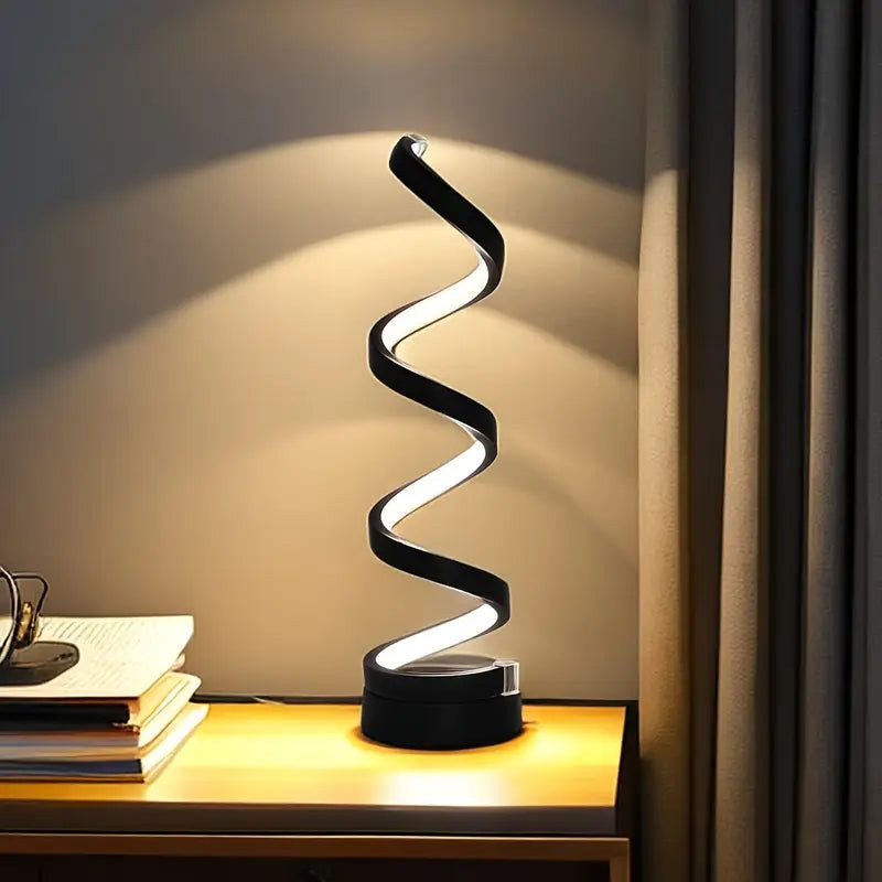 Spiral Led 3 Color Adjustable Lamp