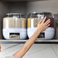 Rice Grain Dispenser Food Container Grain Bucket Storage Box Dispenser Housewarming Gift