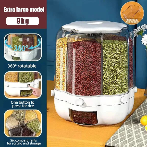 360° Rotating Grain And Cereal Dispenser