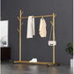 Single Pole Standing Coat Rack With Wheels, Metal Hanger Bedroom Floor Clothes Rack Hangers