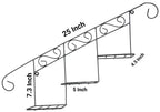 Staircase Floral Display Wall Basket