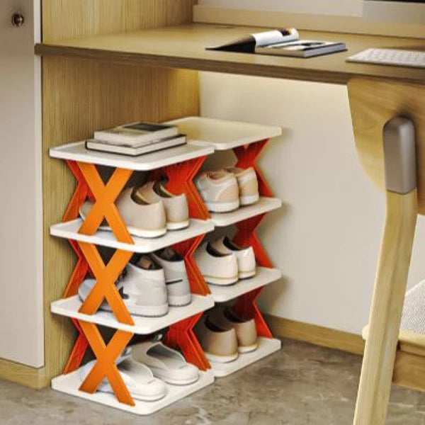 Simple Shoe Rack Shoe Storage Organizer, Compact Shoe Shelf, Door Shoe Cabinets Bathroom Shelving Closet Organizer (5 Layer)