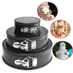 3Pcs Round Cake Mould