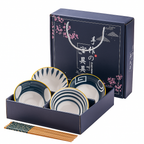 Japanese Ceramic Printed Bowls - Set of 4