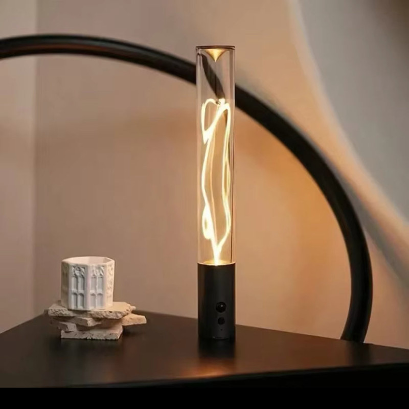 Wall Sticking Magnetic Wire Light, Touchable Cordless Desk Light, Room Decor LED Night Light