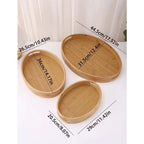 Wooden Serving Trays (Set Of 3)