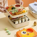 Super Cat Cartoon Divided Lunch Box – Cute & Portable Kids Lunchbox