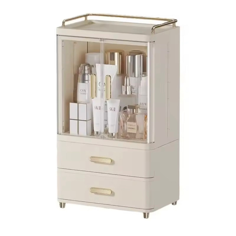 Desktop Cosmetics Storage Box, Large Capacity Makeup Brush Rack, Skin Care Product Storage Box