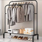 Dual-Row Versatile Wardorbe, Clothes Hanger Coat Rack