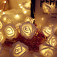 20 LED White Rose Lights