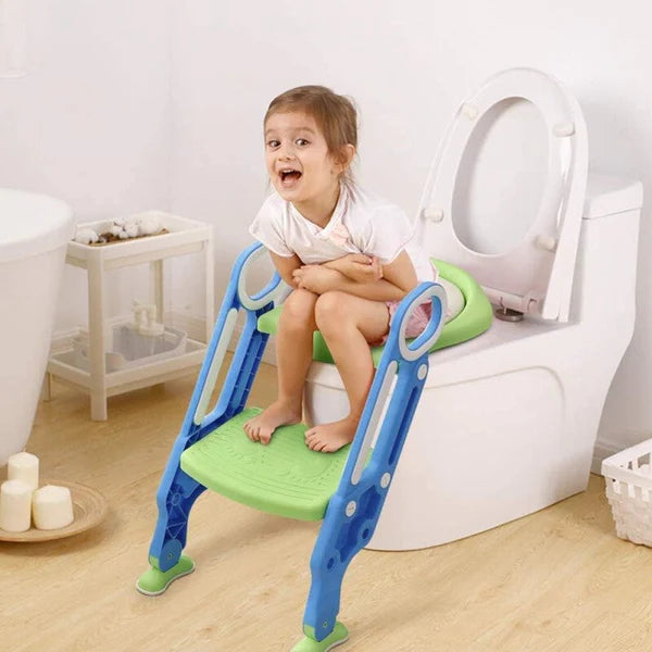 Children's Toilet Ladder Chair Baby Girl Kid Boy Toilet Rack Bath Suit