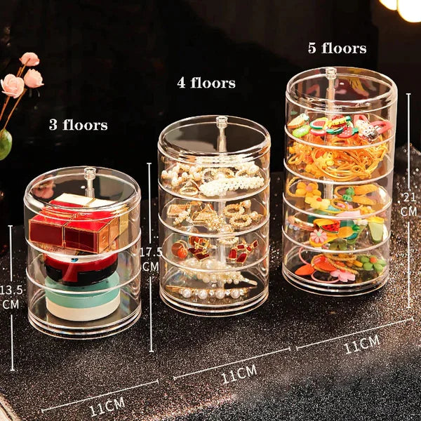 Acrylic 3 4 & 5 layer Jewelery Organizer
