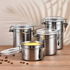 4 Pcs Stainless Steel Jar Set
