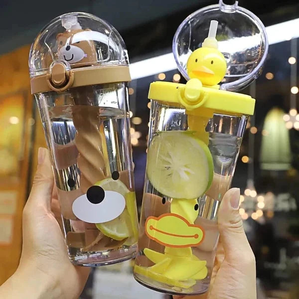 Stirring Straw Glass Acrylic