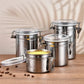 4 Pcs Stainless Steel Jar Set