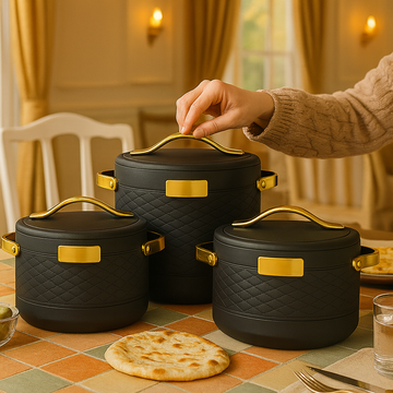 Premium Insulated Hotpots - Black