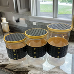 New Luxury Leather Belt Jars