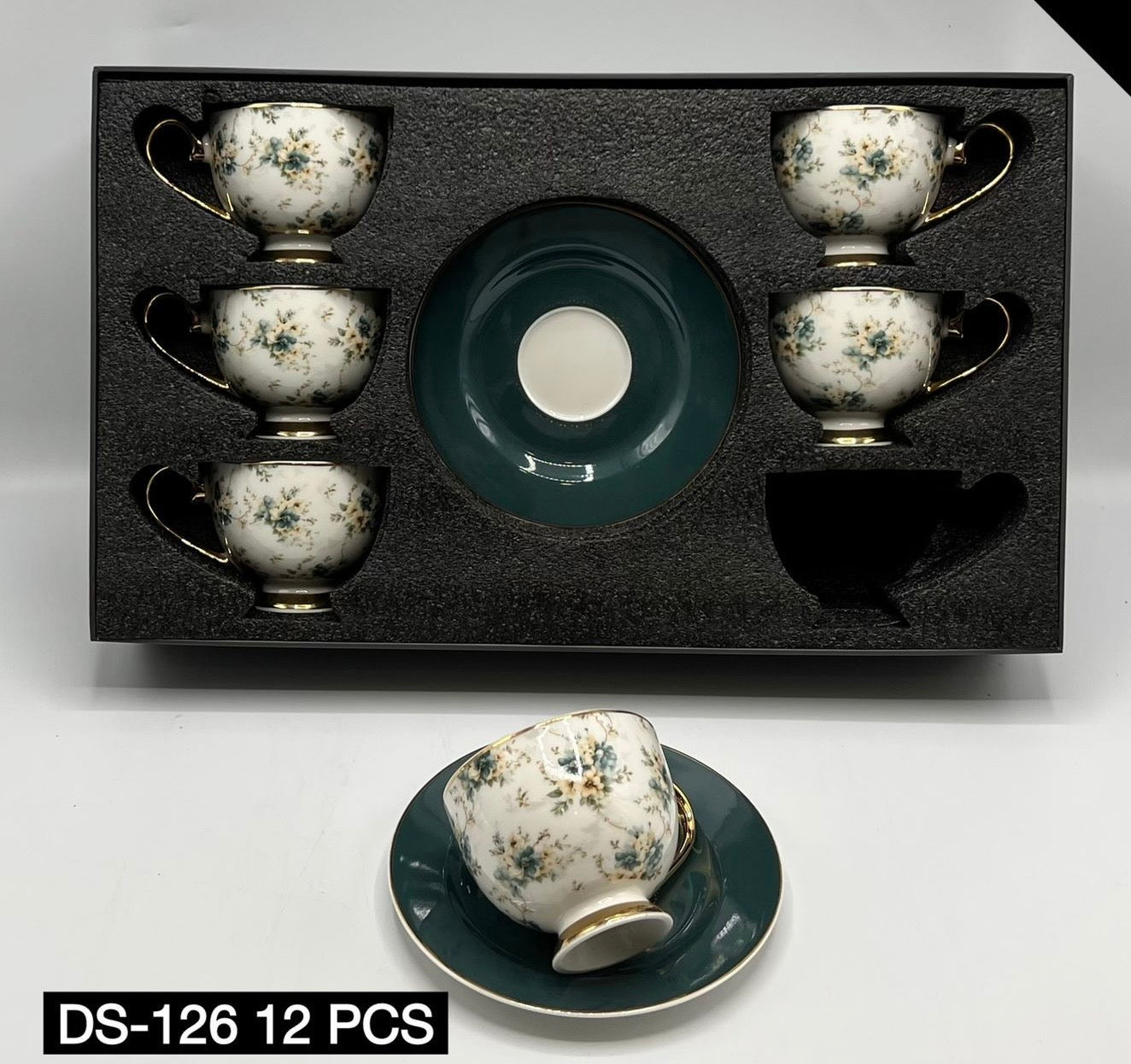 12 Pcs Cup & Saucers Set
