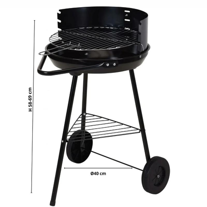 Open Grill Outdoor Portable Grill Round BBQ Plate