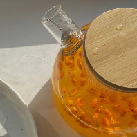 Borosilicate Glass Kettle With Wooden Lid