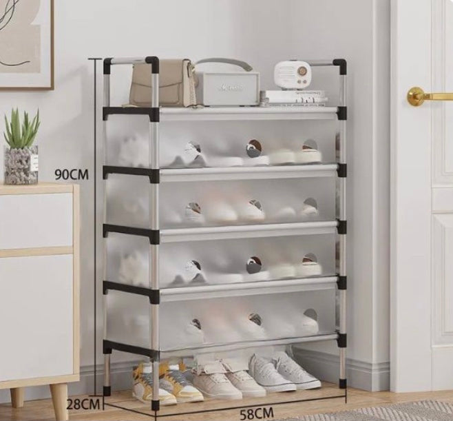 Shoe Rack, Dustproof Shoe Cabinet Storage Shelf