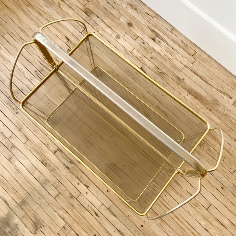 Modern Gold Folding Bar Cart Trolly