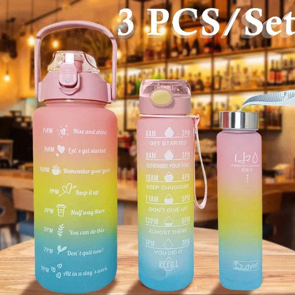 3Pcs Sports Water Bottle