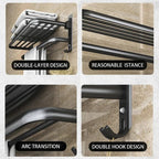 2 Tier Towel Holders For Bathrooms