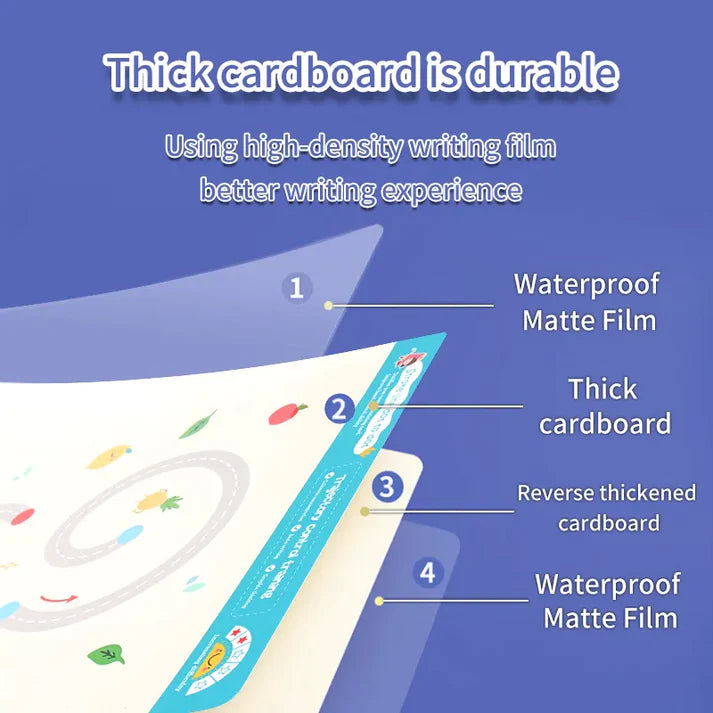 Reusable Educational Tracing Work Book For Kids 64 Pages
