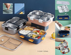 3 Compartment Stainless Steel Insulated Perfect Lunch Box