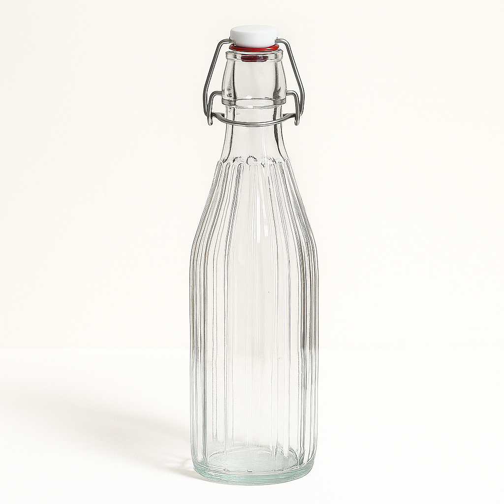 1000ml Clip Glass Bottle