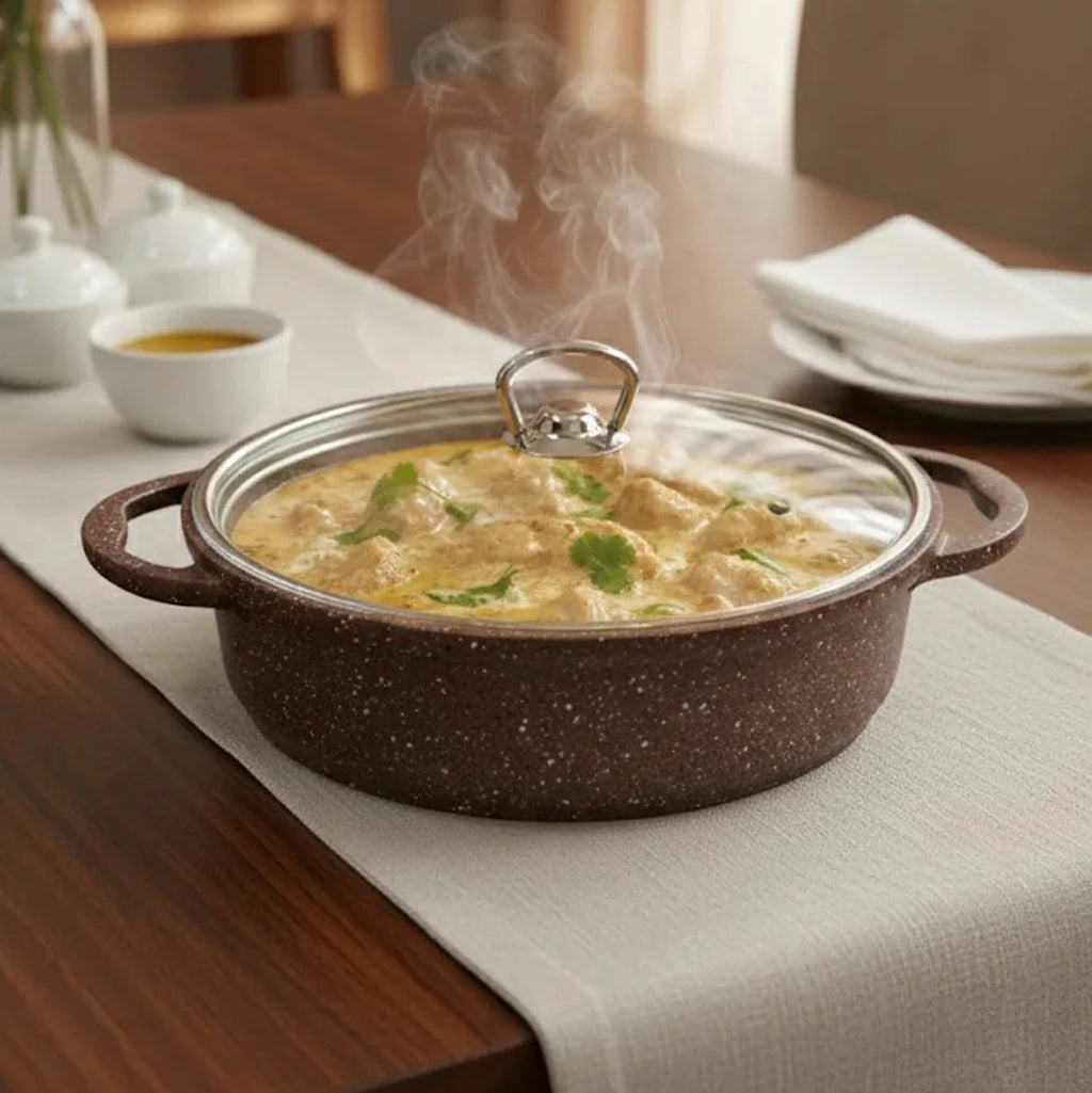 Falez 9-Piece Premium Granite Non-Stick Cookware Set - Nova Copper