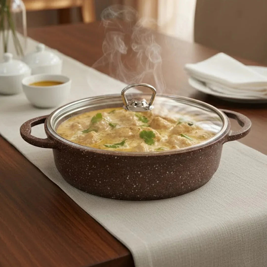 Falez 9-Piece Premium Granite Non-Stick Cookware Set - Nova Copper