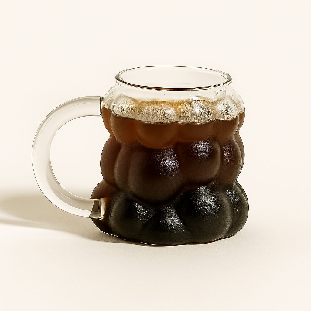 Creative Bubble-Shaped Glass Cup