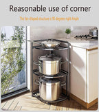 Foldable Corner Shelf With Tripod Base