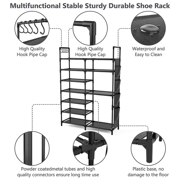 7 Layer 22 Pair Shoes Rack