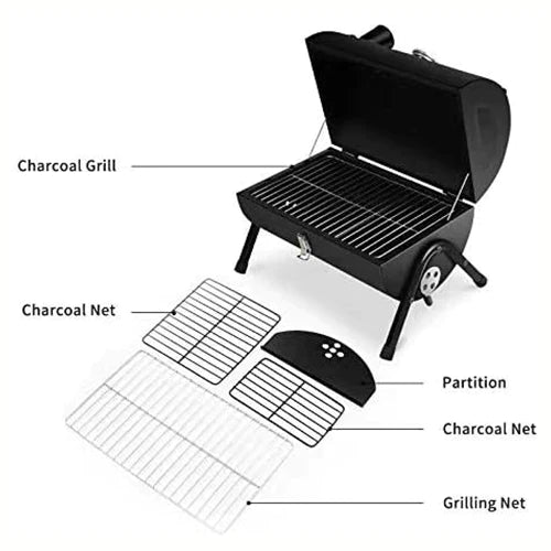 Heavy Duty Tabletop Barbecue Grill Charcoal for Outdoor