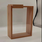 Wooden Cereal Storage Jar, Grain Food Bamboo Storage Container, Kitchen Food Storage Box Organizer
