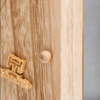 Wooden 6 Hooks Key Holder Box