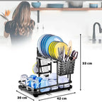 PREMIUM 2 LEVEL DISH DRYING RACK