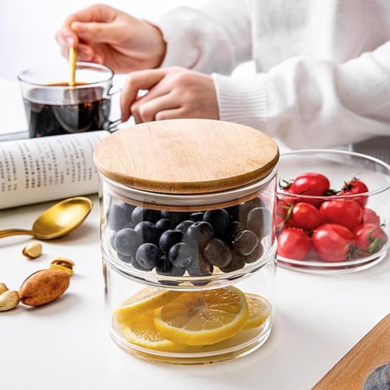 3 Layer Glass Food Container