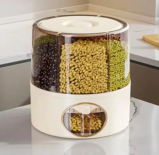 10KG Rotating Multi-Grain Storage Dispenser