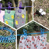 Portable Clothesline With 12 Clip