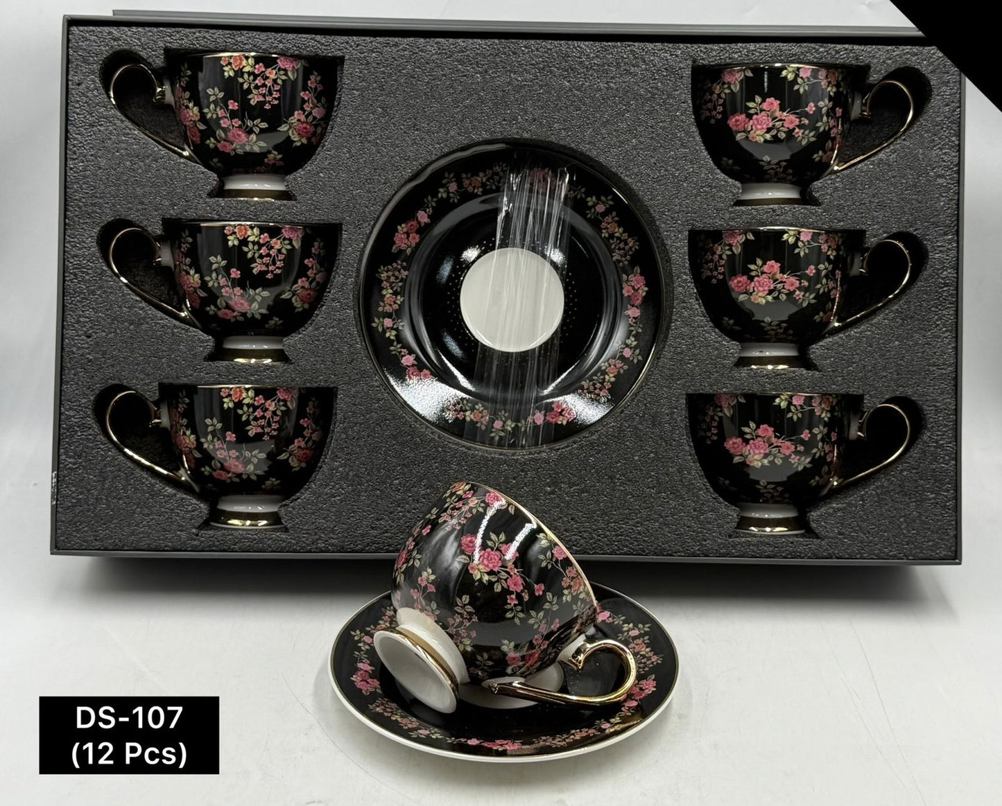 12 Pcs Cup & Saucers Set