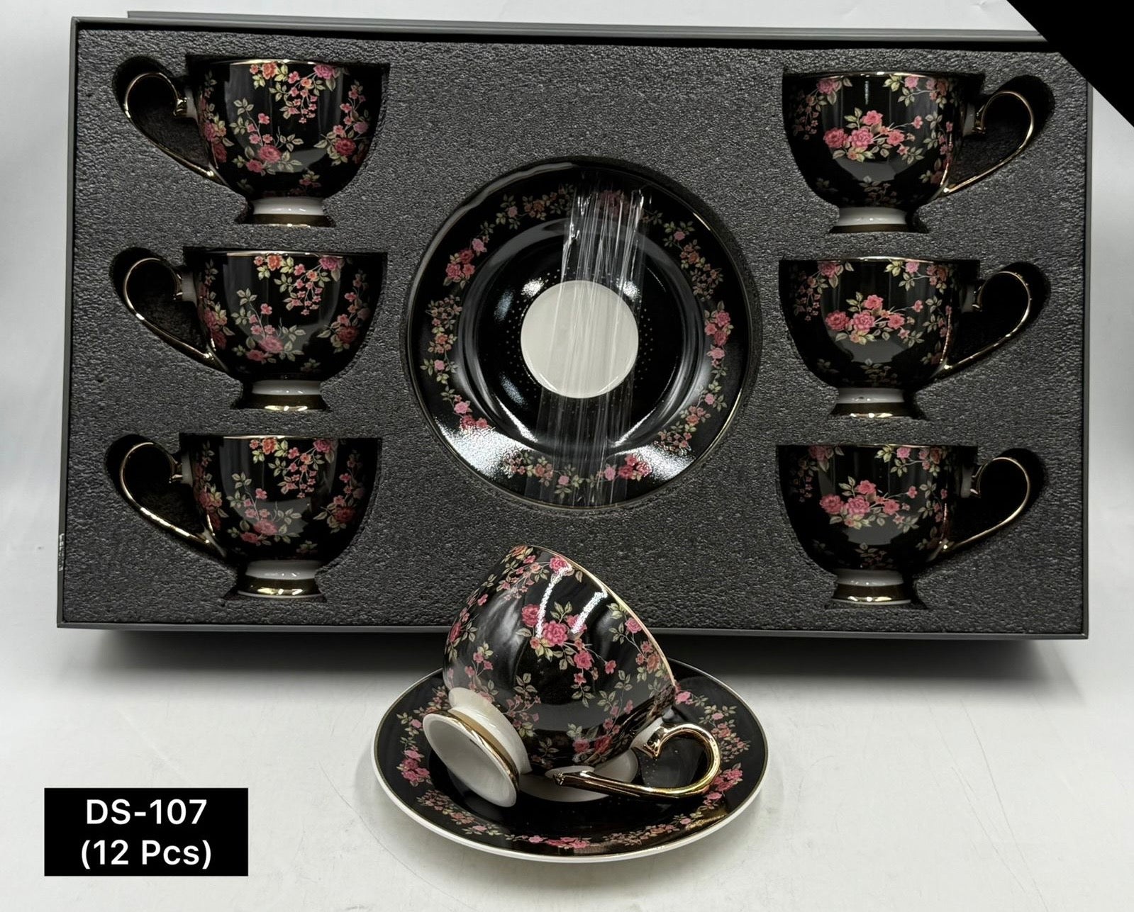 12 Pcs Cup & Saucers Set