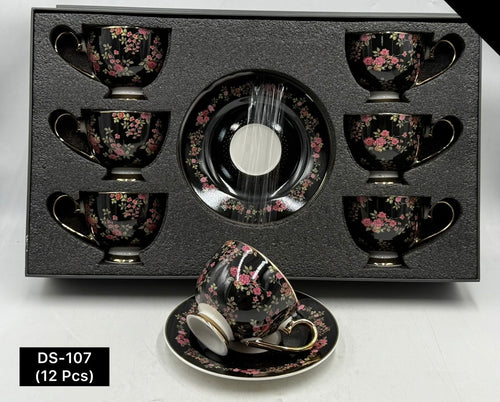 12 Pcs Cup & Saucers Set