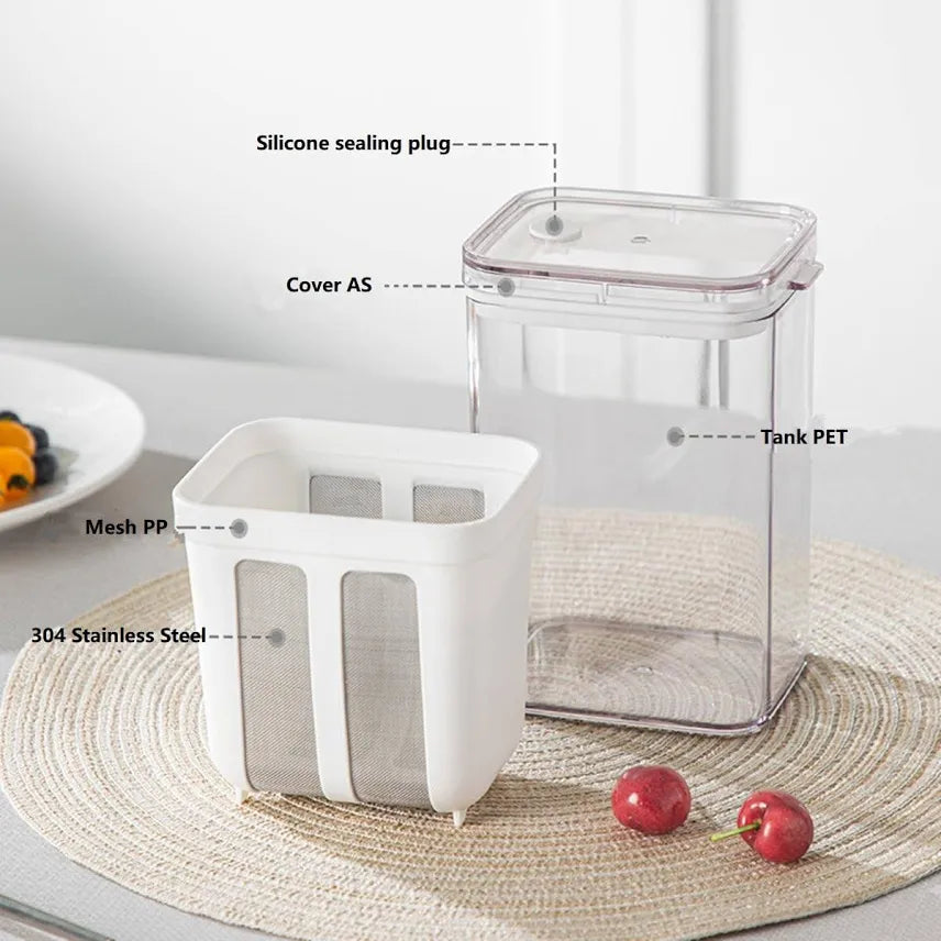 1100ml Greek Yogurt Strainer – Whey Separator Container