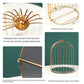 New Style Cage Metal Cosmetic Organizer with Mirror Shelves