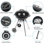 Apple Charcoal Stove BBQ Grill For Outdoor Cooking